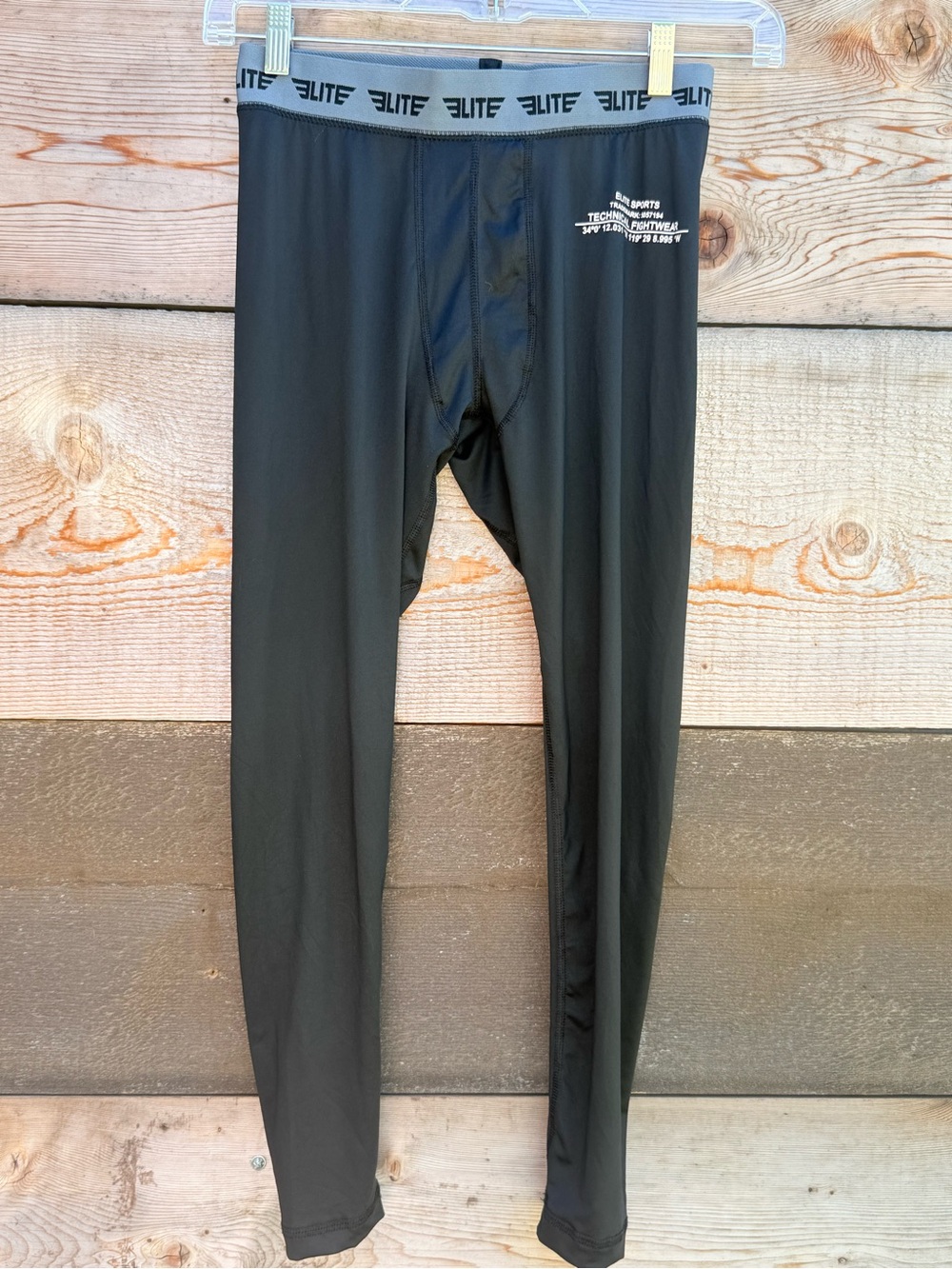 ELITE Men’s Black Compression Tights - Size Medium